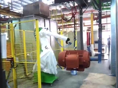 GR650 robot di verniciatura applicato all'industria dei motori per parti metalliche