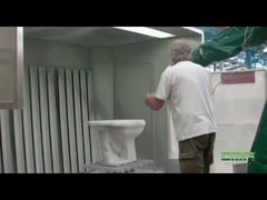 GR630-1900 con funzione autodidatta robot di pittura modello CMA su bagno nell'industria ceramica